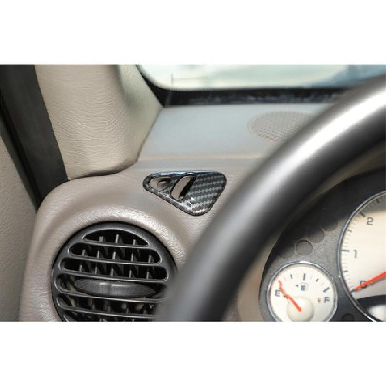Armaturenbrett Vordere Seite Luftauslass Blende Für Jeep Liberty 1999-07 Kohlefaser