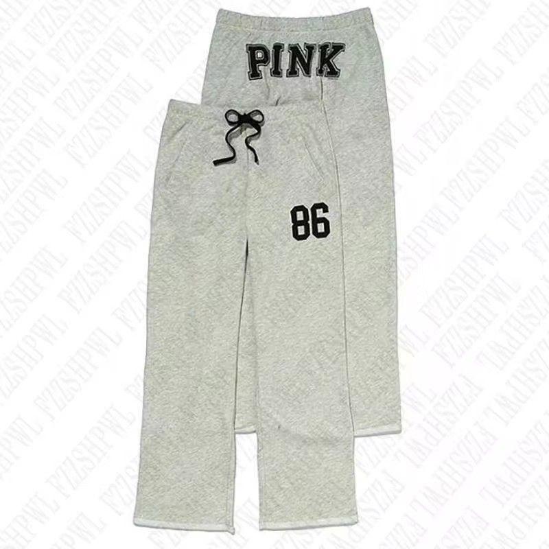 Pants Export Fashion New Arrival Letters Print Casual Pure Color Pants American Fashion Elastic Waist Basic Pants