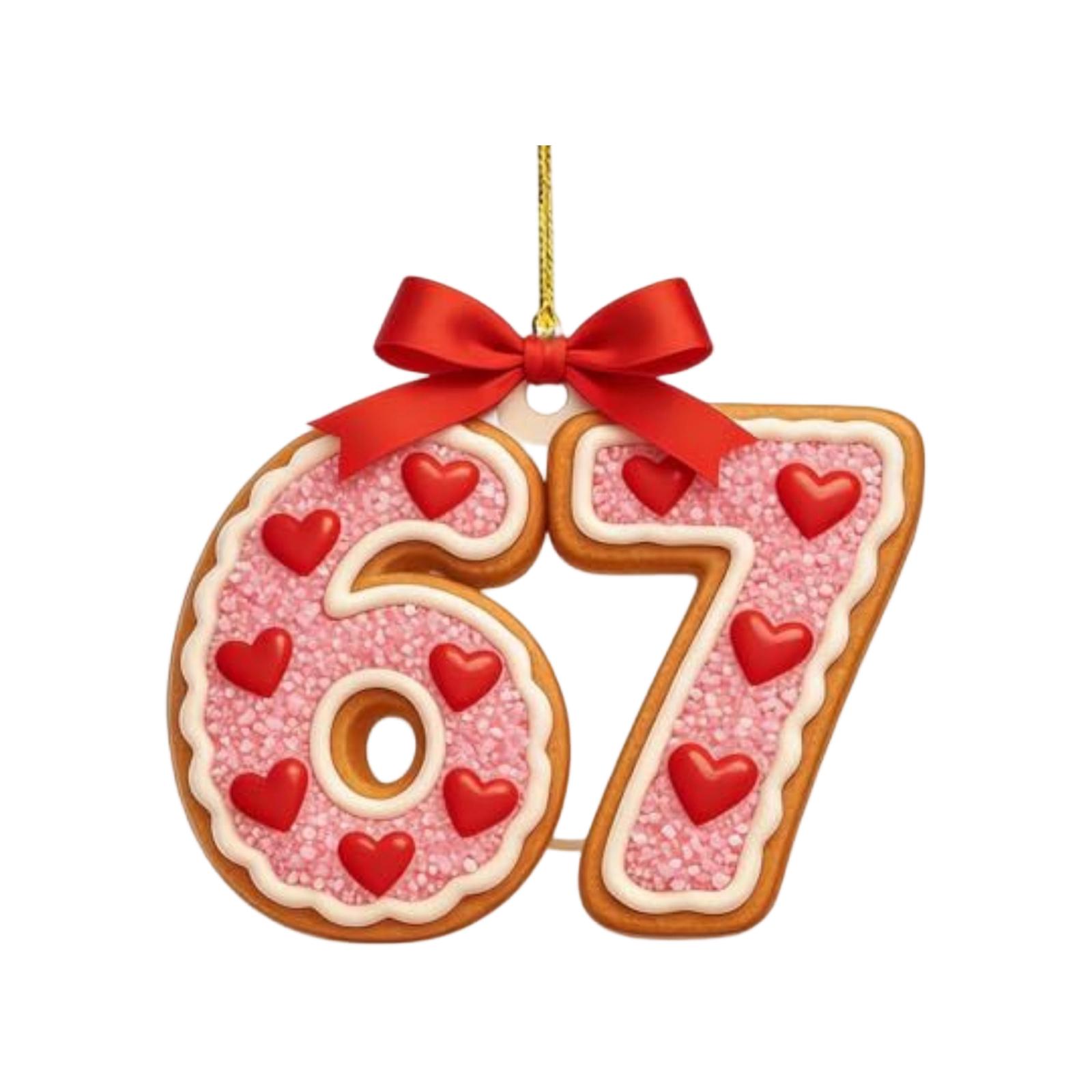 2D Acrylic Letter Pendant, Home Decoration Pendant One Size