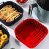 Air Fryer Grease Catcher Silicone Basket Non-Stick BPA-Free Baking Pan with Handles Non-stick Insert Dishwasher Oven Safe Even Heat Distribution
