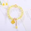 Kristall-Perlen-Blumenarmband - Koreanischer Stil, Geschenk für die beste Freundin, Kleines Gänseblümchen-Design, Frisch und Süß.