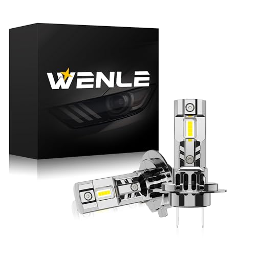 

Хромированный корпус WENLE Super Stealth H7 светодиодная лампа головного света для автомобилей/мотоциклов, соответствует требованиям техосмотра нового транспортного средства, белый 6000K, меньше, чем