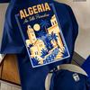 Algerisches Reise-Unisex-T-Shirt Ein untätiges Paradies Retro-Muster Streetwear Top