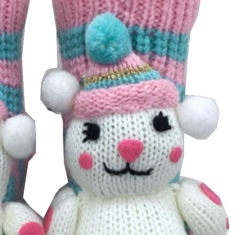 Knitted Festival Stocking Cartoon Christmas Socks Anti Slip Cotton Warm Winter Socks For Christmas Teen Decoration