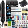 Complete Tattoo Machine Kit Set Tattoo Pen Kit with Wireless Tattoo Transfer Machine Cartridge Tattoo Needles Tattoo Kits