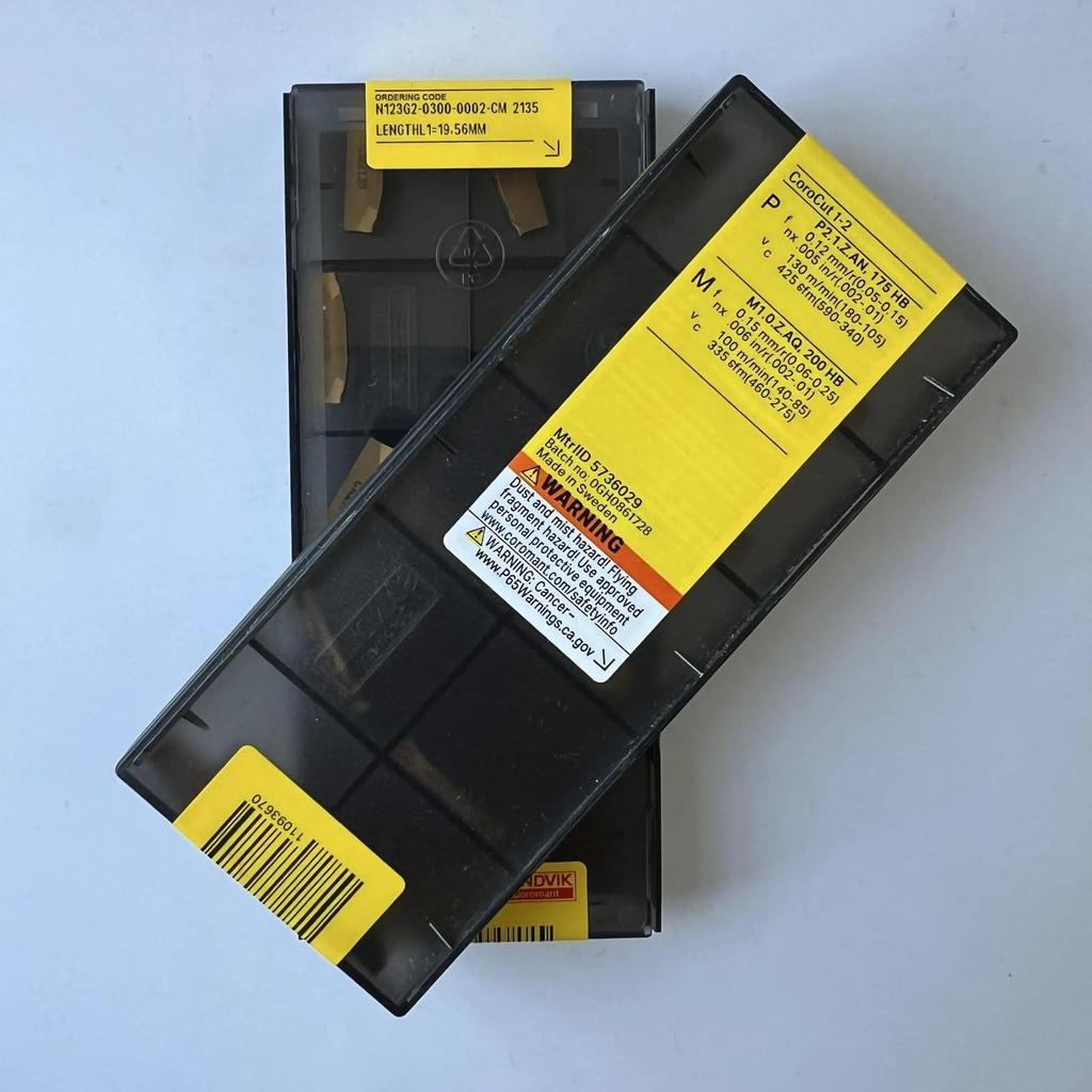 Original Sandvik / N123G2-0300-0002-CM 2135 CNC lathe carbide blade 10 PCS