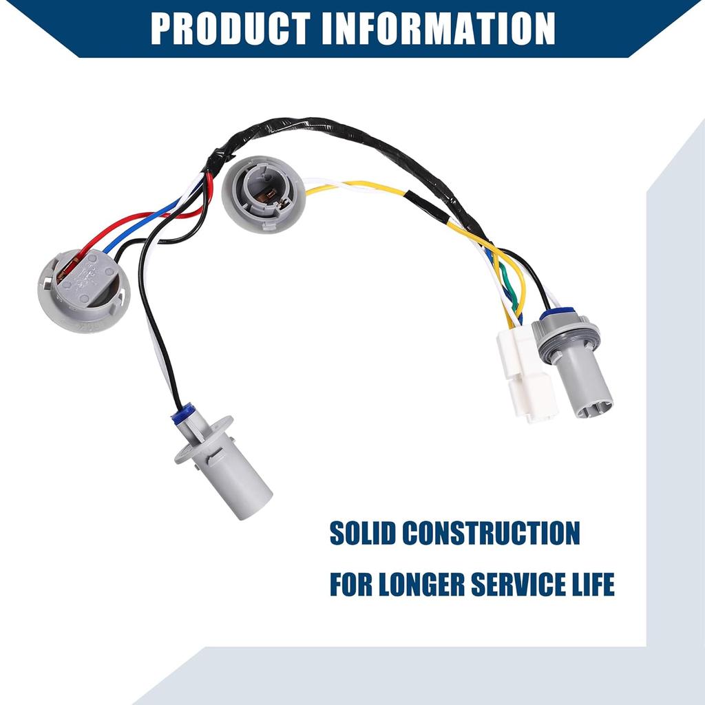 NO 92450-3Q000 Tail Lamp Holder and Wiring Harness for Hyundai Sonata Sedan 2.0L 2.4L 2011-2014 / Rear Tail Light Lamp Wiring Socket Holder W/O