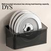 Space Saving Wall Container Wall-mounted Storage Rack, Transparent Plastic Organizer Bin, Multi Purpose Self Adhesive No Drill for Toiletries