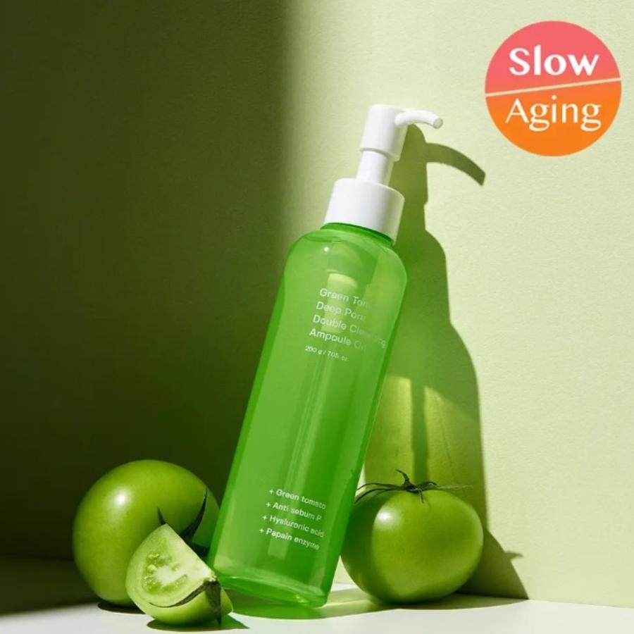 SUNGBOON EDITOR Green Tomato Deep Pore Double Cleansing Ampoule Oil 200mL