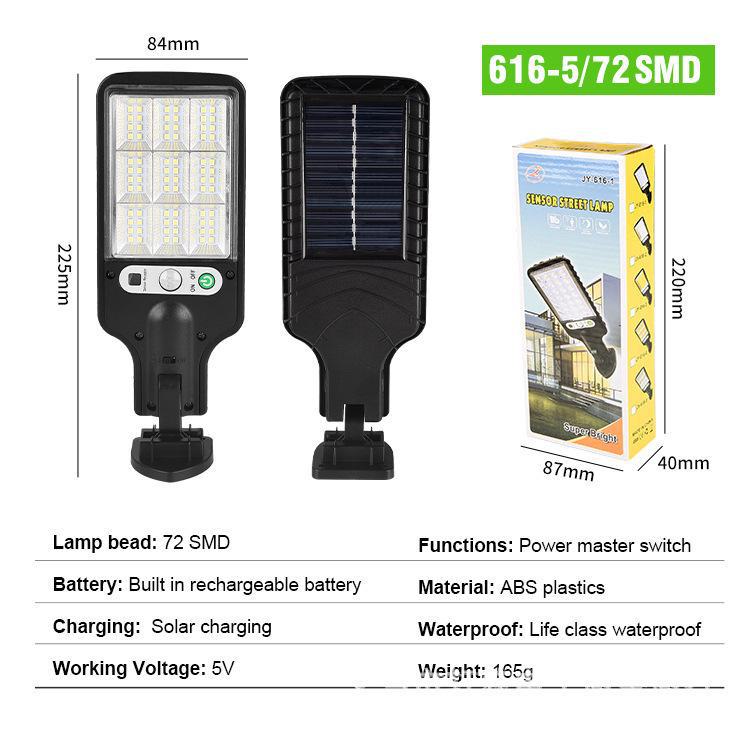 Solar LED Outdoor Wall Lamp with Motion Sensor & Remote Control