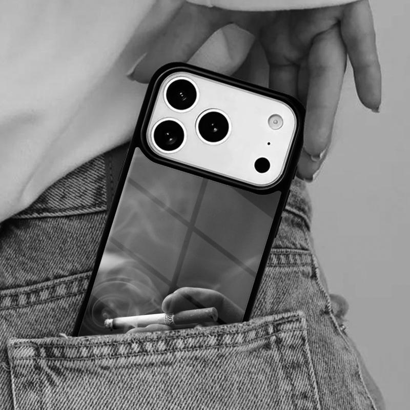 Smoking Cigar Phone Case for iPhone 17ProMax 12 13 14 15 16e 17 Pro Max Plus Air Cover
