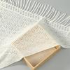Women Knitted Cotton Tassels Shawl Triangle Scarf Woman Soft High Quality Wraps Travel Cape Femme Hollow Fashion Scarves