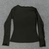 Y2K Autumn Gothic Spicy Girl Slim Fit Long Sleeved Printed Rhinestone T-shirt Retro Top