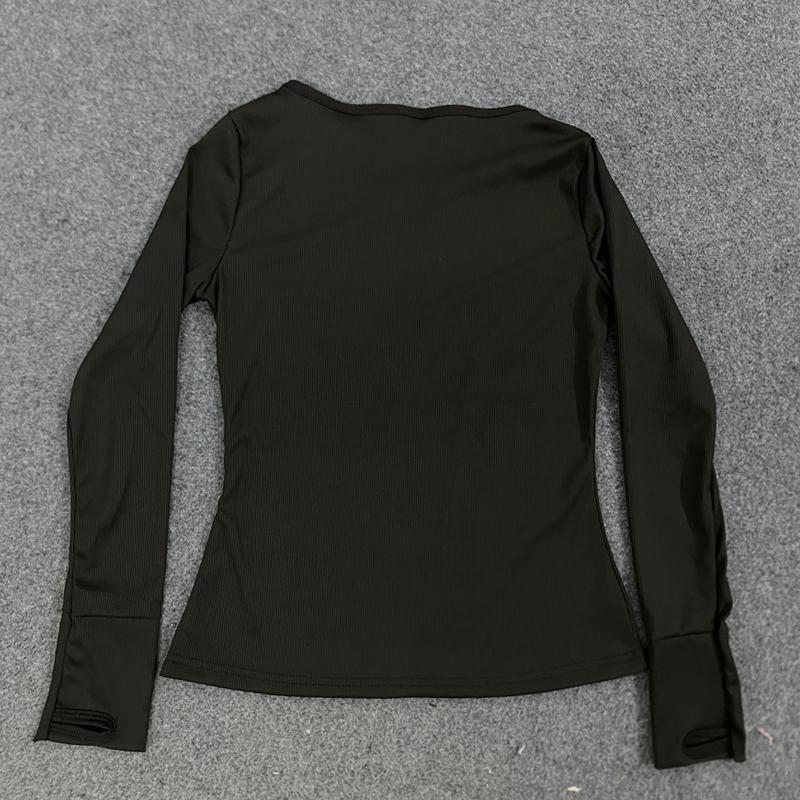 Y2K Autumn Gothic Spicy Girl Slim Fit Long Sleeved Printed Rhinestone T-shirt Retro Top