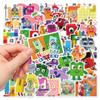 50pcs Adhesive Waterproof Reusable Stickers Decorate Cases More!