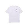 PALACE P3 Team T-Shirt Dark Back Large Logo Printing Short Sleeve Unisex White P19TS236