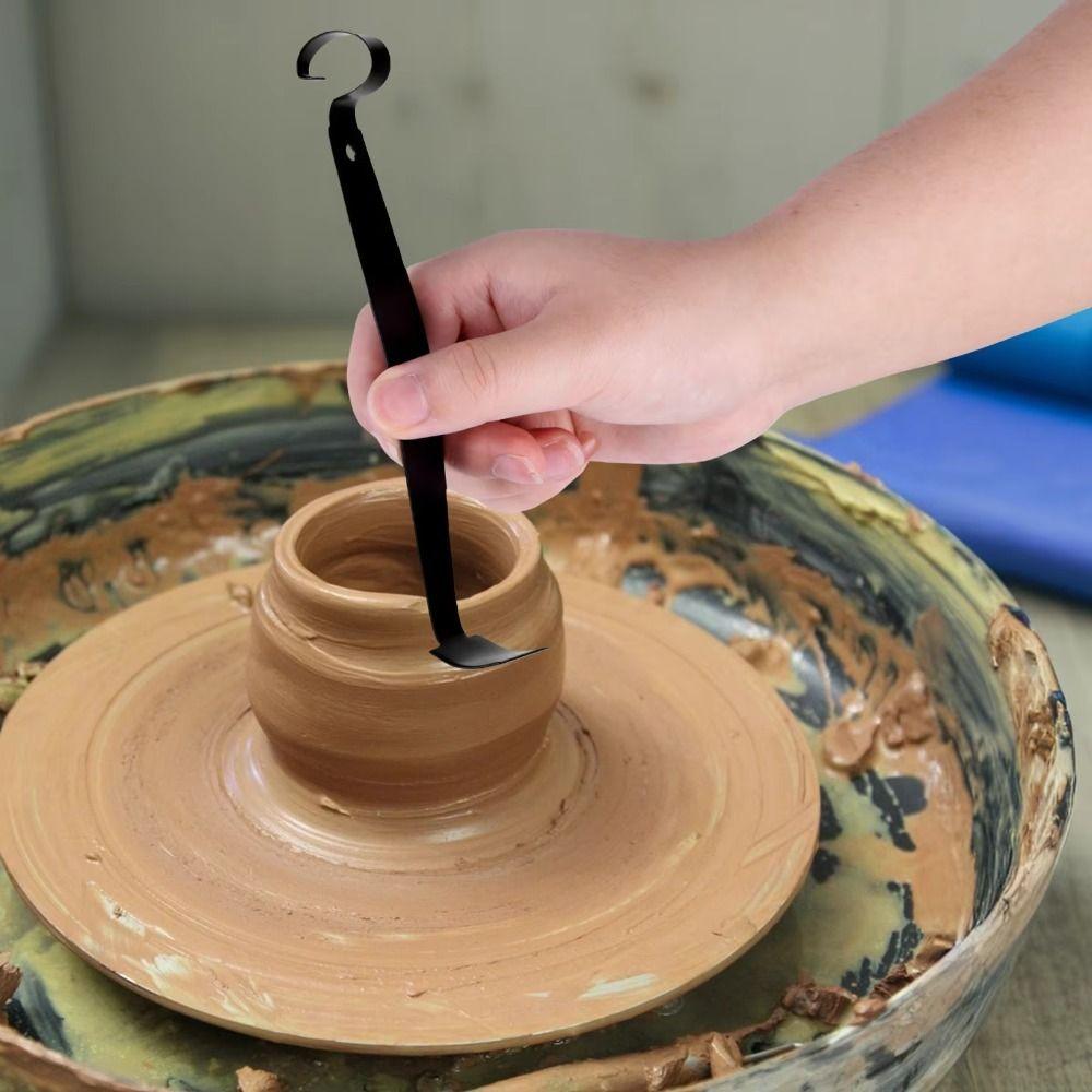 Ergonomic Grip Clay Modeling Tool Iron Sculpture Tool Pottery Trimming Tool  DIY Craft