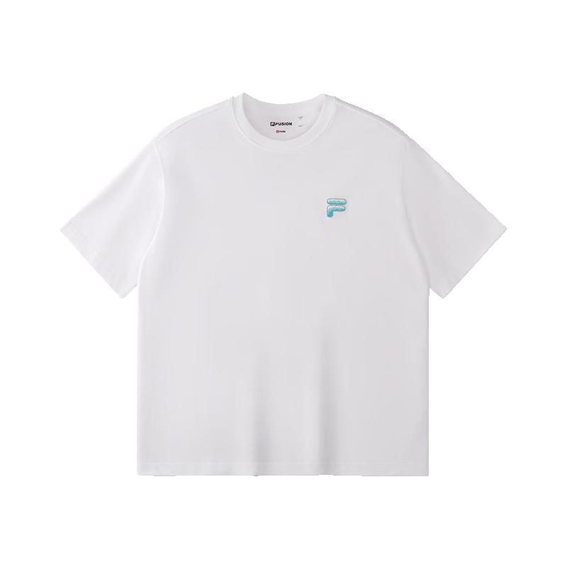 FILA FUSION Unisex Cool-Touch Cotton Loose Fit T-Shirt