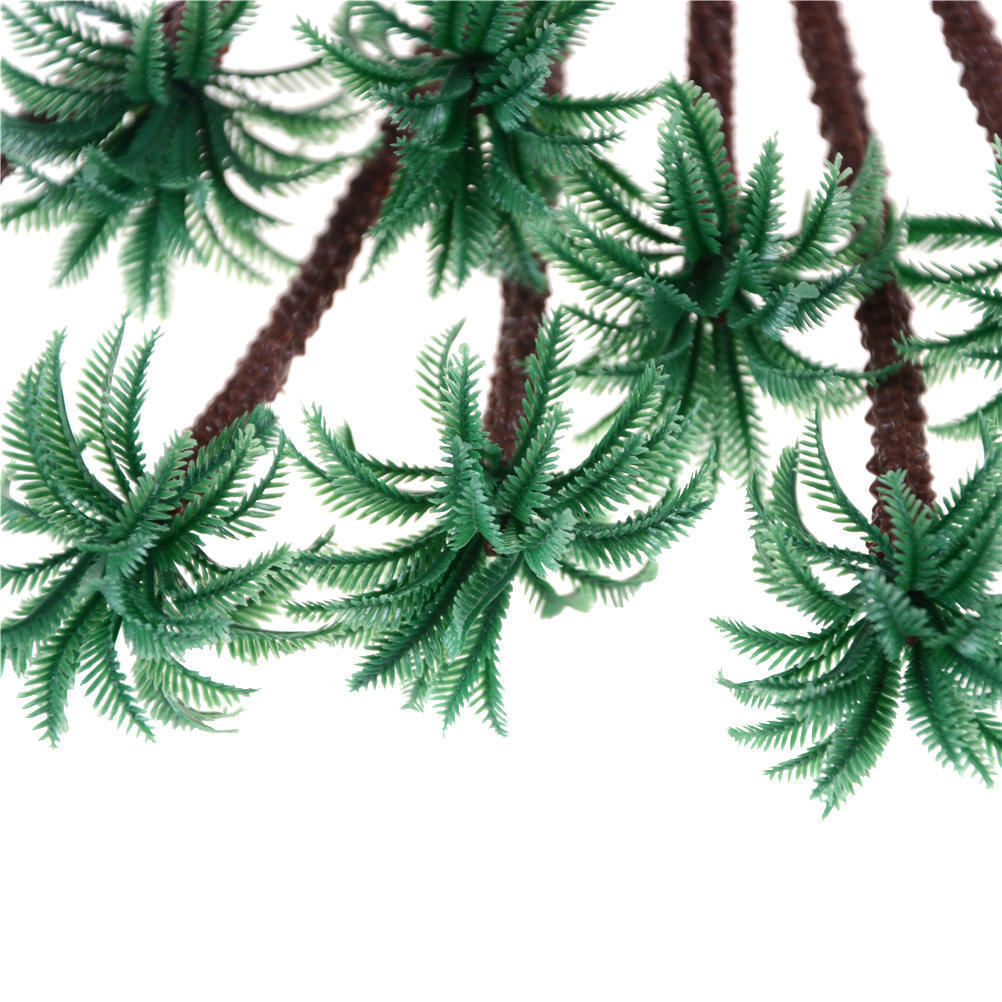 10Pcs Multi Gauge Model Coconut Palm Trees Ho O N Z Scale Scenery