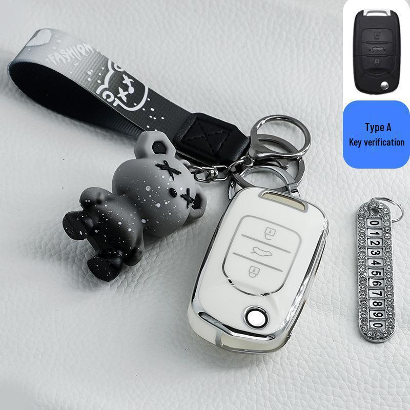 Key Case Shell for Wuling Hongguang MiniEV Macaron 2022 - GAMEBOY GB Design