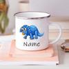Benutzerdefinierte Dinosaurier mit Namen Kaffeetasse personalisierte Kinder Tasse Geburtstag Party Gefälligkeiten für Kinder Kinder Weihnachten Valentinstag Geschenk