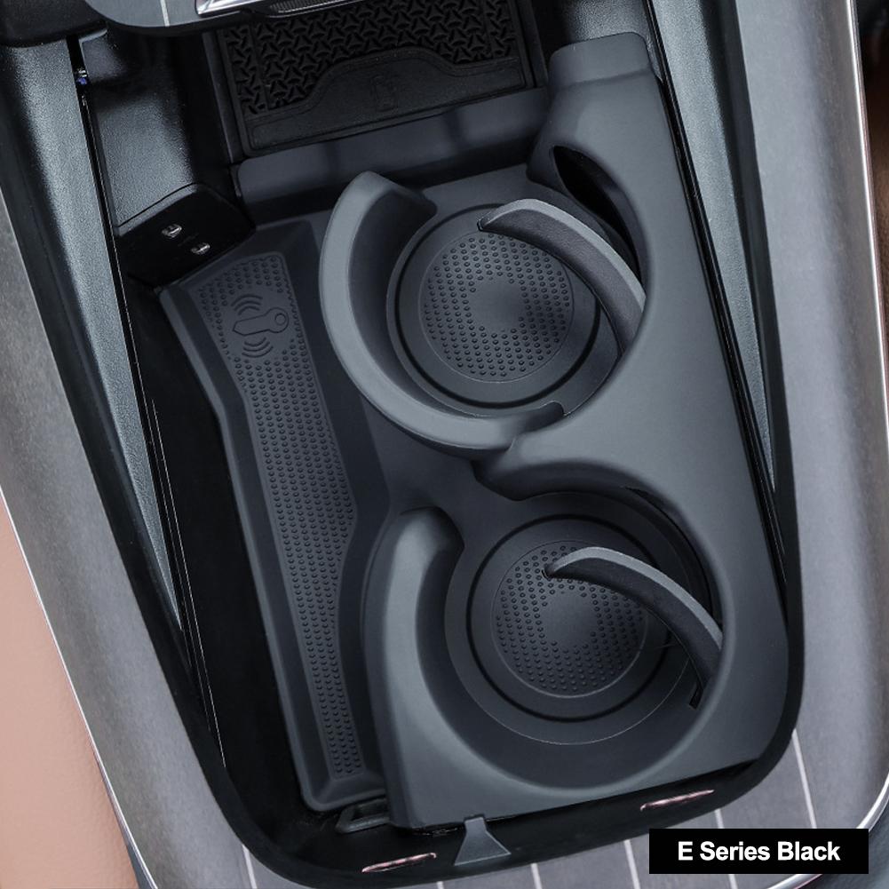 Central Control Water Cup Anti Slip Silicone Protective Pad for Mercedes Benz E Class W214 E260 E300 Car Interior Accessories