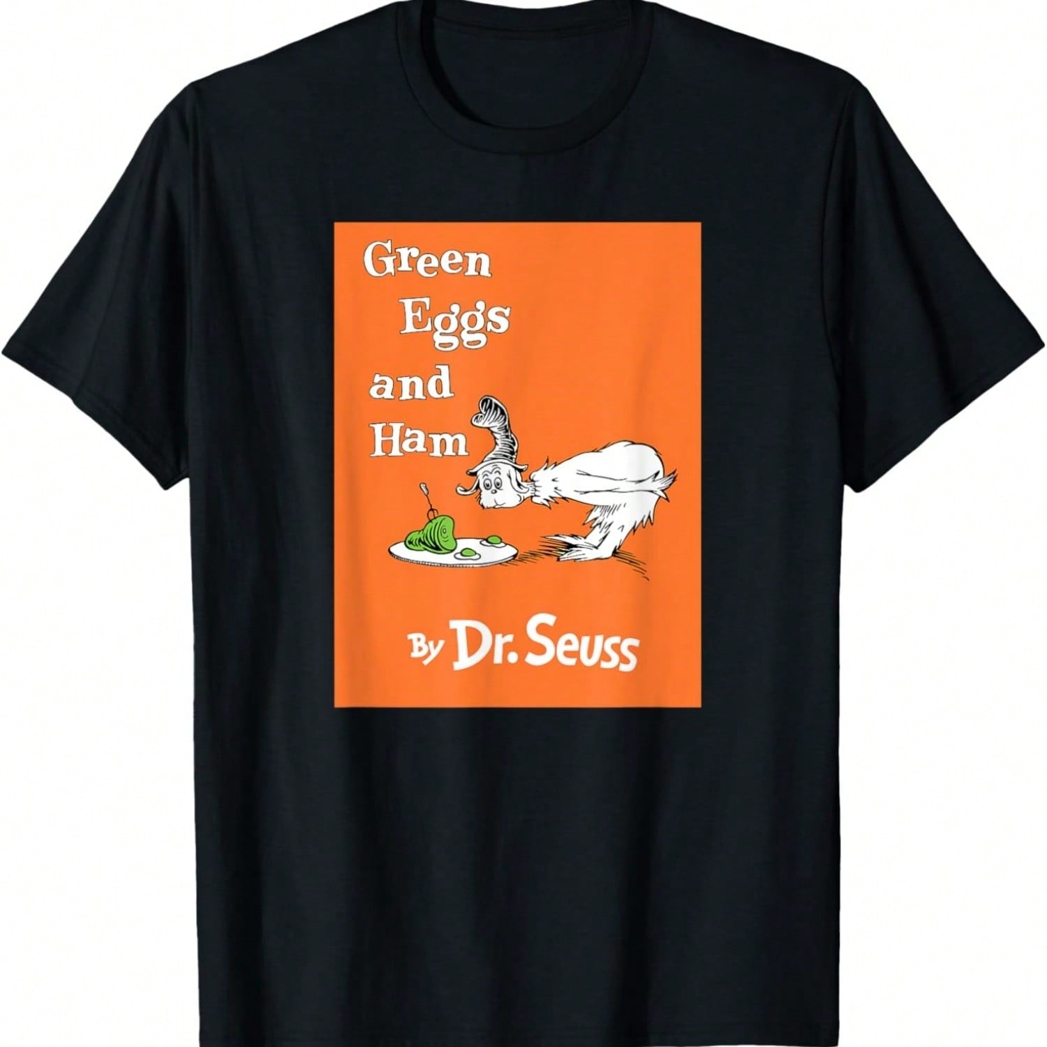 Green Eggs And Ham Book Cover T-Shirt S разноцветный