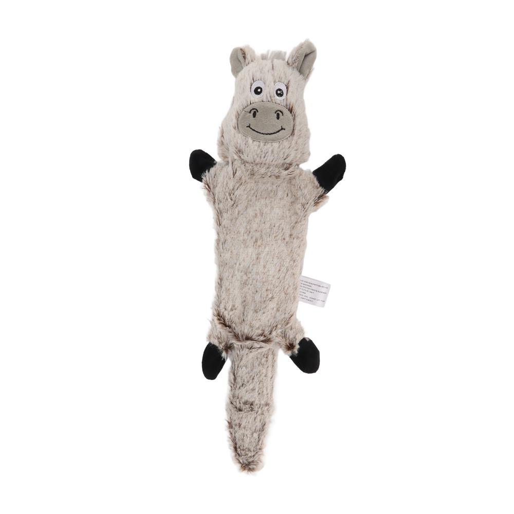 Cartoon Shaped Animal Toy Soft Surface Multi Size Option Squeaky Dog Toy Assorted Tones Bite Tough Texture Puppy Molar Toy