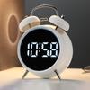 Student Alarm Clock with Extra Loud Metal Chime - Essential for Heavy Sleepers Multi-Functional Plug-In Clock for Kids
