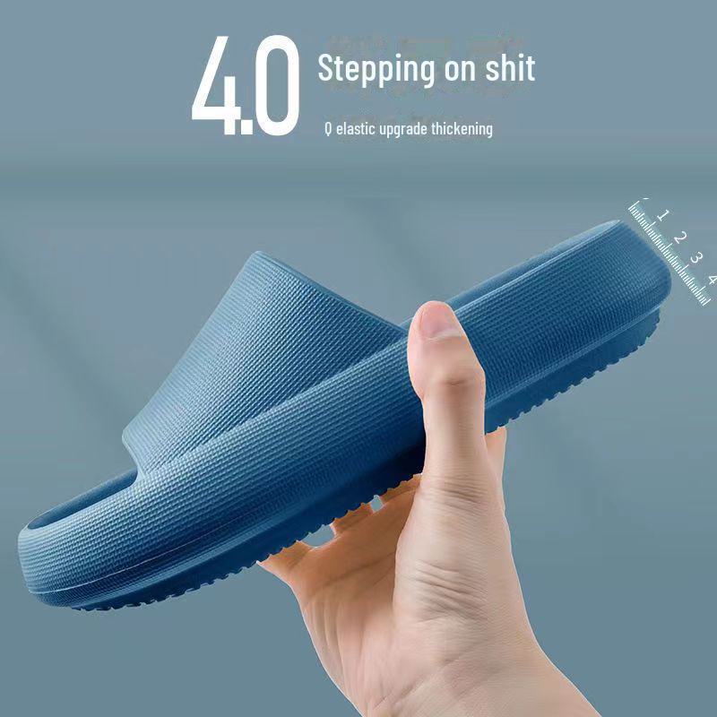 

2024 Мужские домашние тапочки с толстой подошвой - Дезодорирующие и нескользящие, летний комфорт для него и для нее 36-37, thick bottom синий