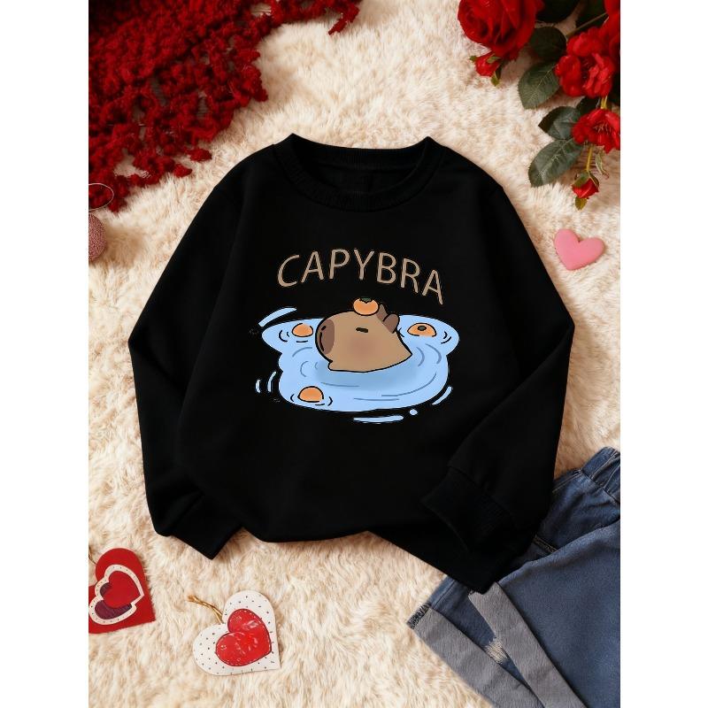 Kids Sweatshirt,Fashionable Print Tops, Perfect As Christmas Gifts,Perfect for Autumn And Winter with Print Casual Warmth