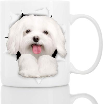 3D Haustier Welpe Hund Keramik Kaffeebecher Teetasse 2024 Neu Geschenk Außenhandel Becher