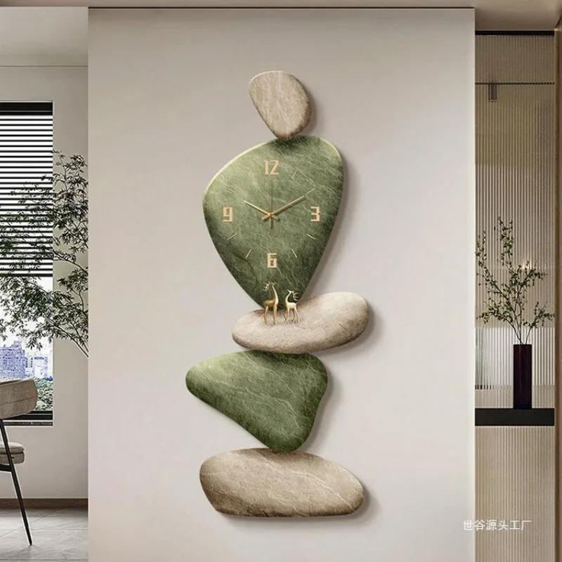 Living Room Wall Clock Decor Light Luxury Unique Wall Clock Large Modern Design Silent Aesthetics Reloj De Pared Wall Decor