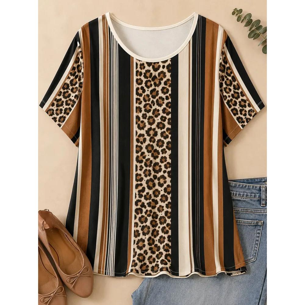 Casual Versatile Comfortable Top Short Sleeve Fashion Women's Loose T-Shirts Women’s