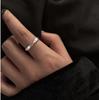 Women's Adjustable S925 Sterling Silver Retro Minimalist Open Ring