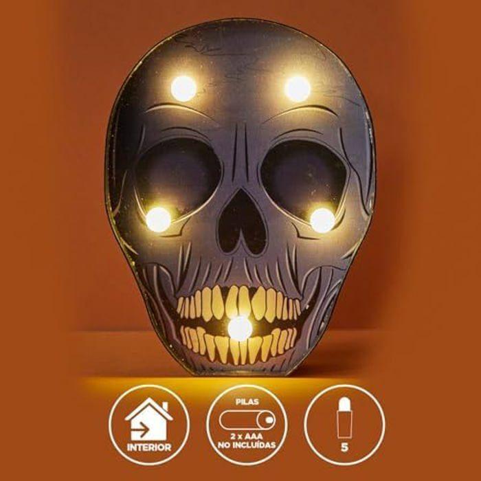 Panneau Halloween - LOLAHOME - Citrouille LED - 6 Lumières - Décoration Murale - Intérieur