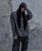 Tonilolenseu Cut-Off Check Shirt Gray