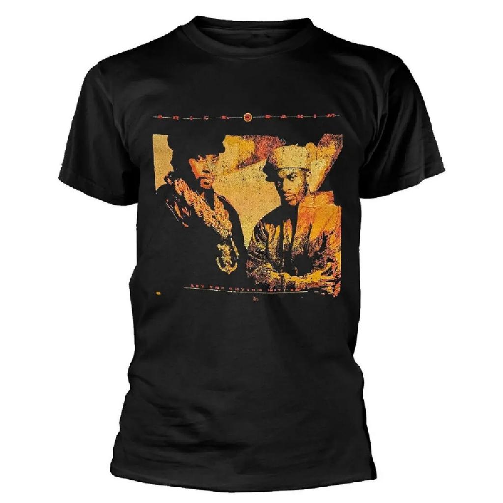 Eric B Rakim Let The Rhythm Begin Schwarzes T-Shirt Neu Offiziell