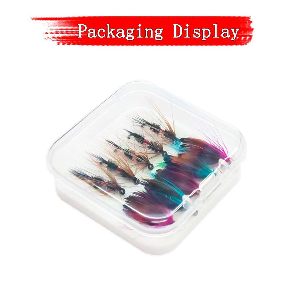 Fishing Lures - 6/10Pcs/Box Realistic Moth Butterfly & Caddisfly Dries Mixed Bait Lure Kit Fishing for Trout Artificial Bait