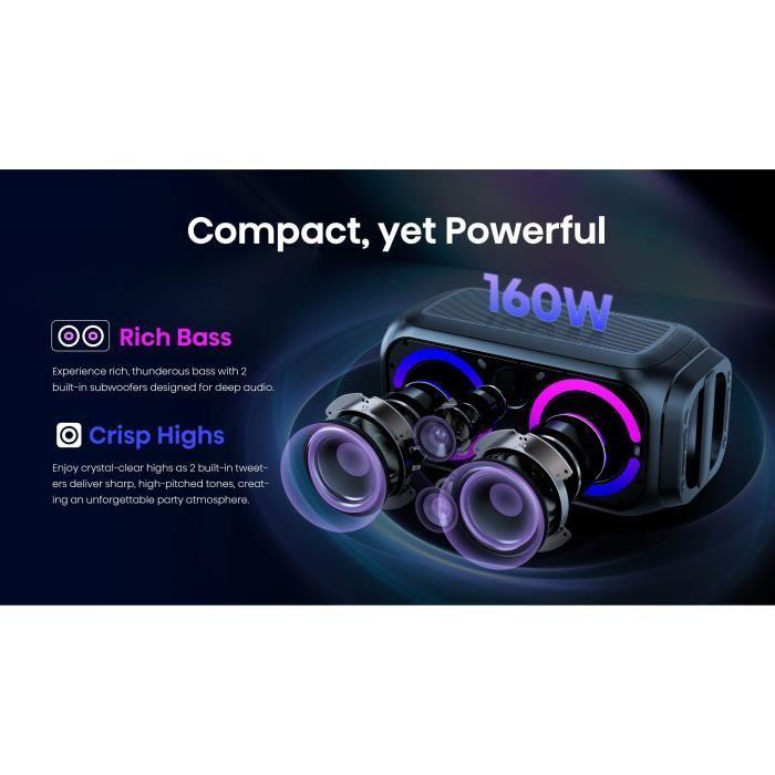 Přenosný reproduktor - HISENSE - Bluetooth - Max 160 W