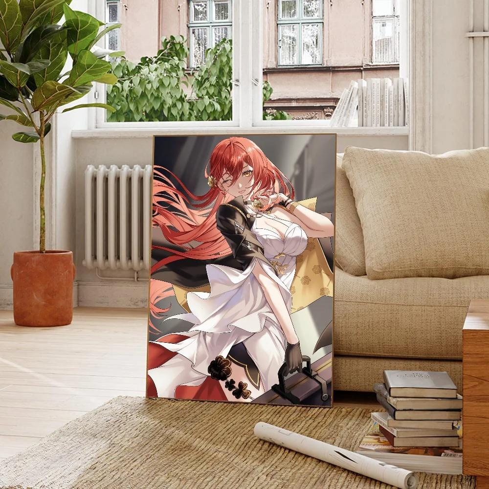 Honkai Star Rail Himeko Anime Girl Game Poster Home Living Room Bedroom Bar Restaurant Cafe Art Painting Decor