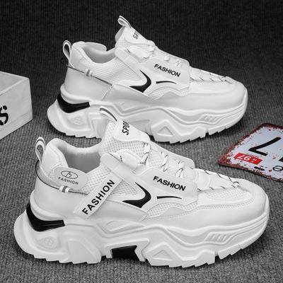 Scarpe da ginnastica con plateau da uomo di alta qualità, alla moda, traspiranti, versatili, sportive, da corsa, comode, da passeggio, per vecchie scarpe da papà