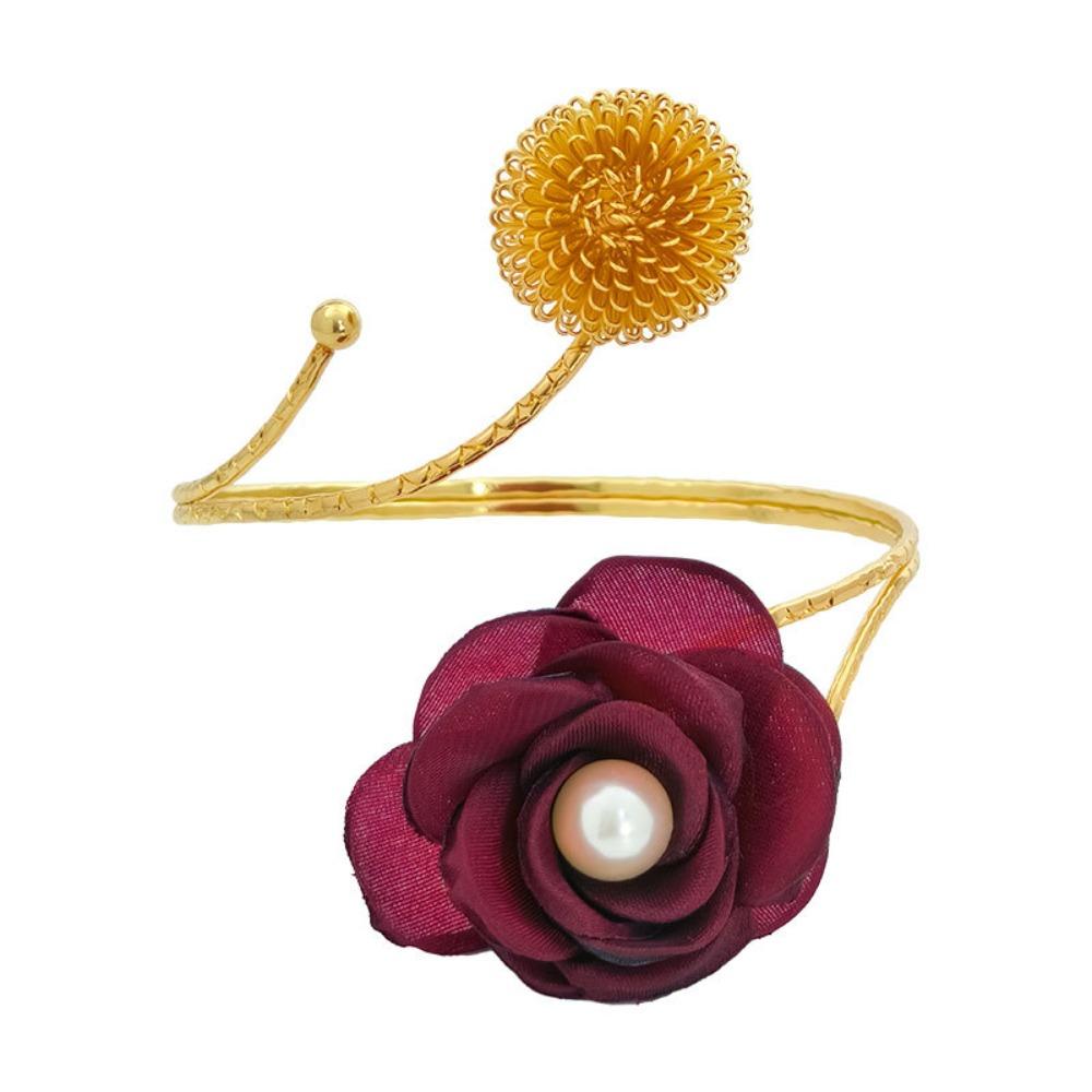 Modern Flower Curtain Straps Adjustable Metal Curtain Buckle Handmade Curtain Tieback