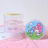 Transparent Cartoon Storage Box: Cute Round Organizer for Snacks, Candy, Gifts, or Cosmetics.