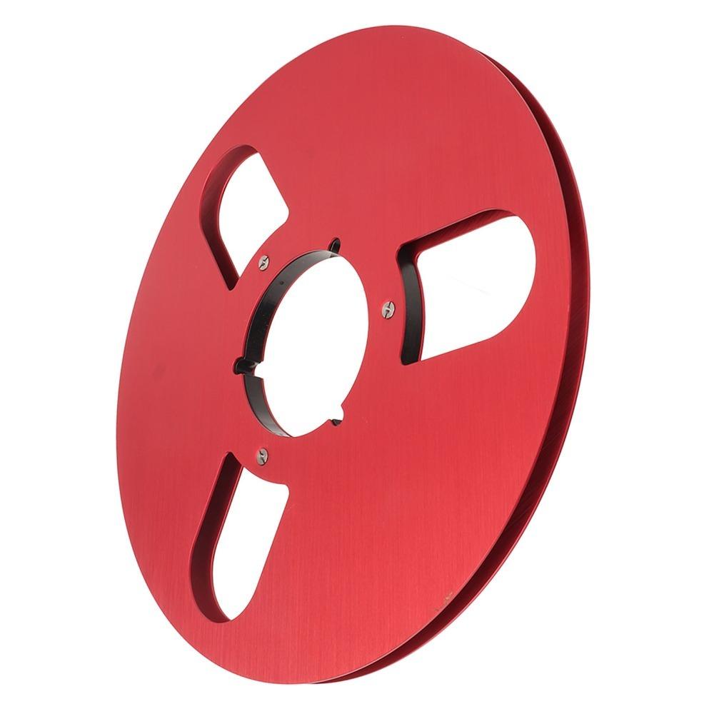 Professional 1/4 10.5 Inch Empty Reel 3 Hole Aluminum Alloy Takeup Reel Opening Machine Parts Reel Reel To Reel Tape Recorder