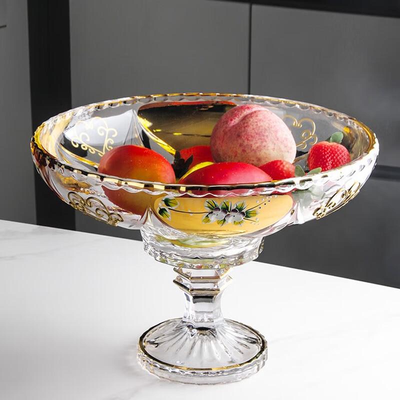 Flavins European Glass Double-Layer Fruit Bowl