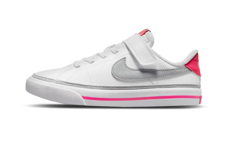 

Nike Court Legacy Low top Skateboard Shoes Gray White Children Aged 3 7 Years Old DA5381-111 28