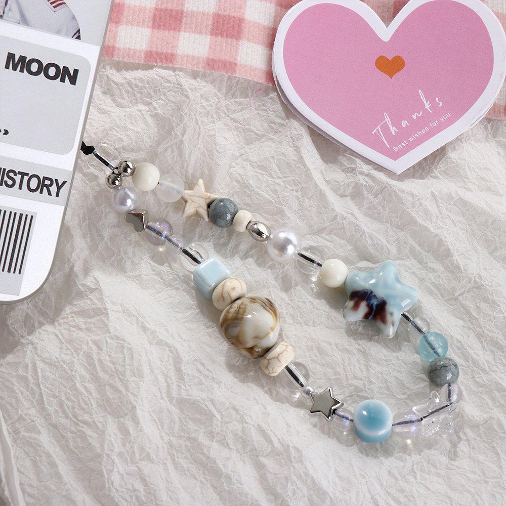 Phone Charms Phone Strap Hanging Cord Mobile Lanyard Beaded Phone Chain  Phone Pendant