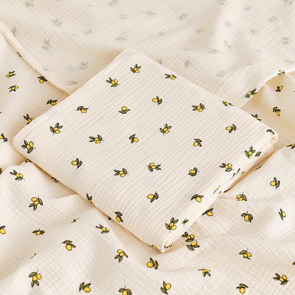 100x100cm Newborn Baby Shower Wrap Toddler Kids Cartoon Bear Double Layer Gauze Bath Towel Soft Quick Drying for Spring Autumn