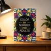 Stress Relief Creative Color By Number Coloring Book For Adults